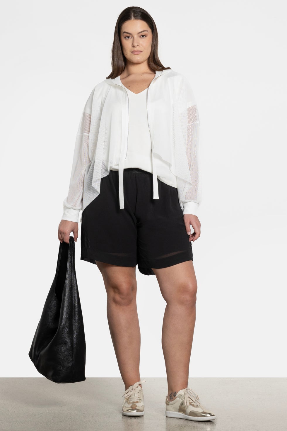 Fabio Chiffon Lined Short in Black