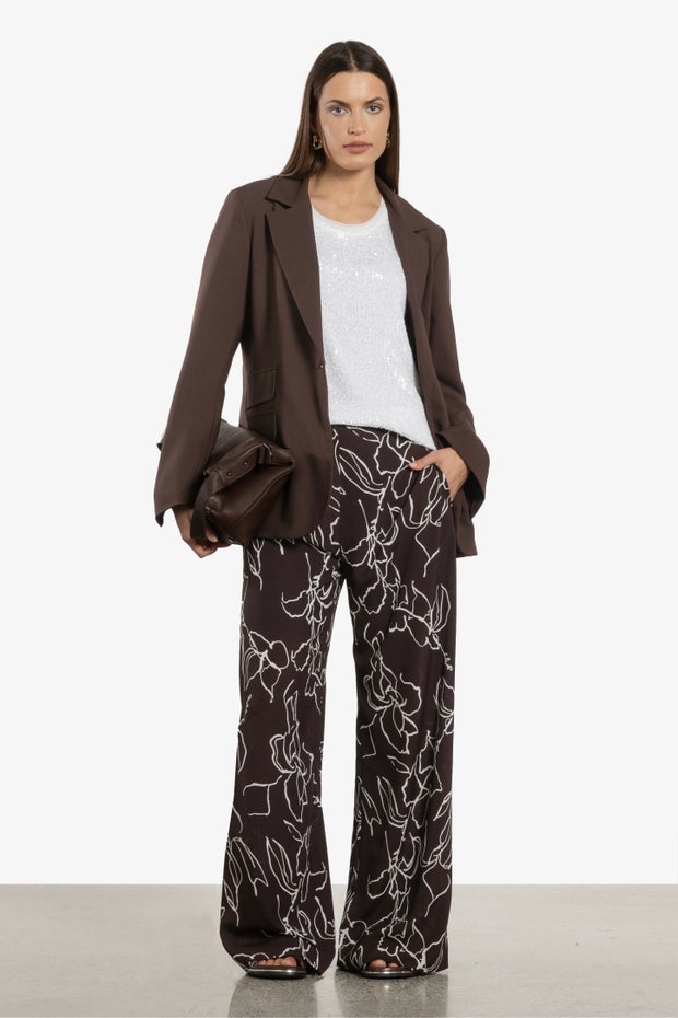 Fauna Wide Leg Pant in Print