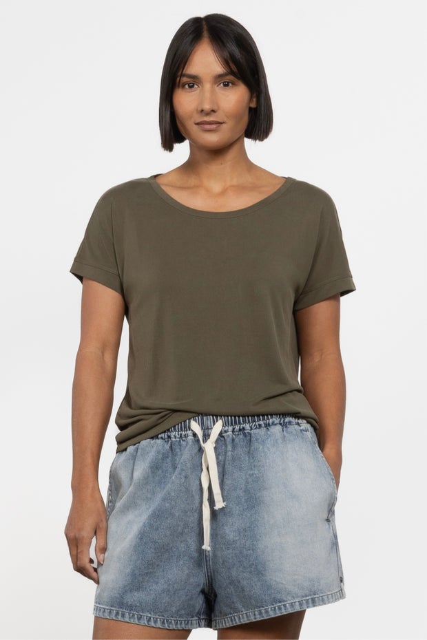 Fenya Modal Tee in Green