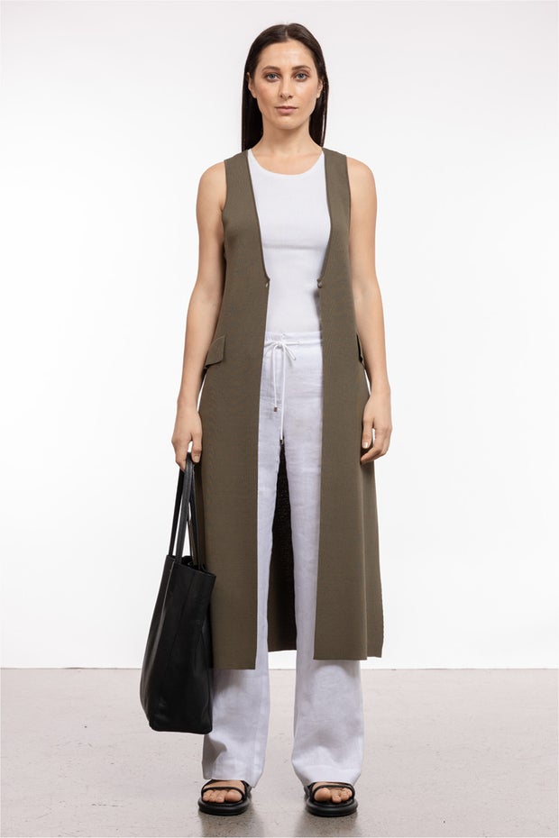 Frame Waistcoat in Green
