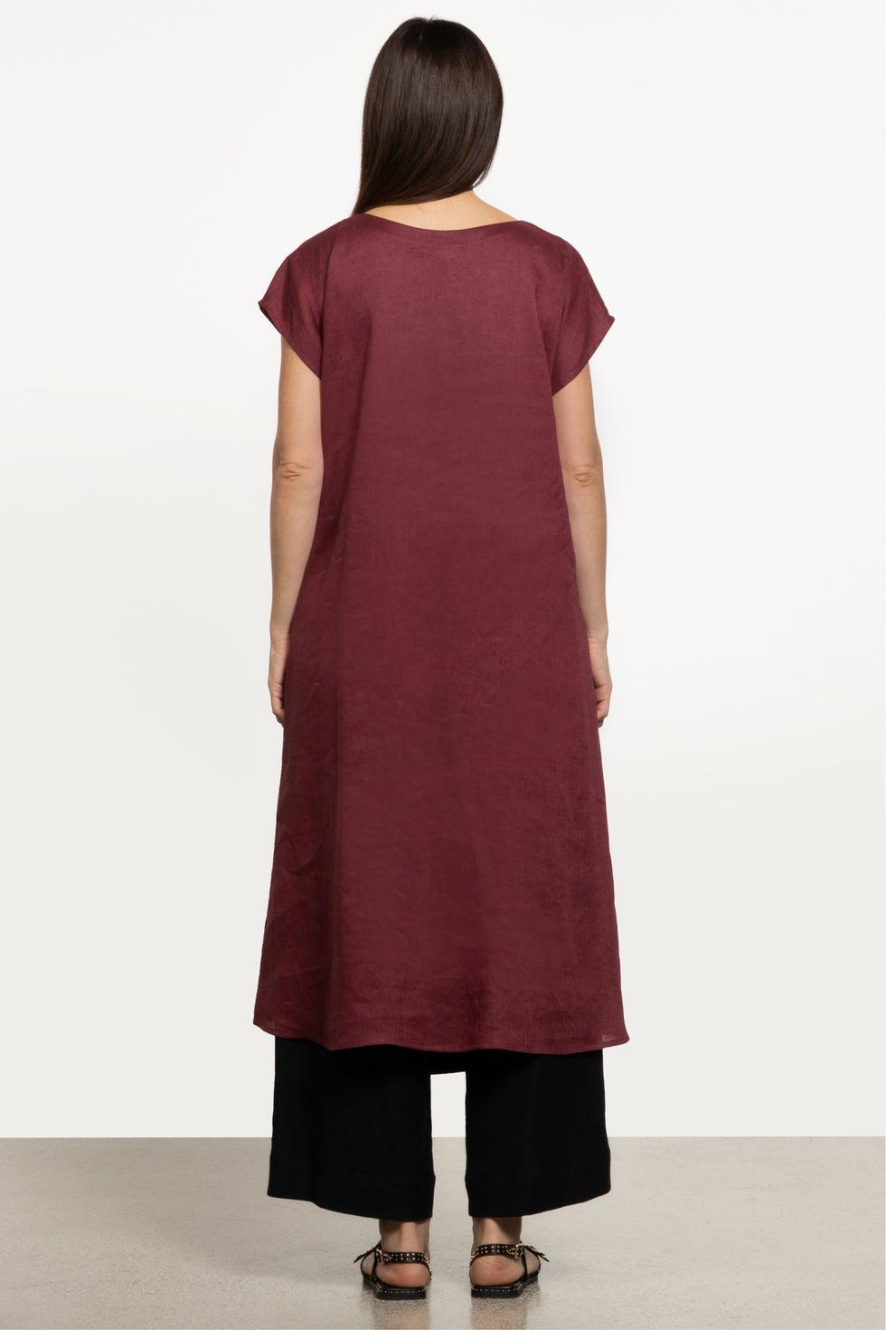 Galaxy Linen Top in Red