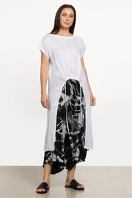 Galaxy Linen Top in White