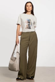 Georgie Wide Leg Pant in Green