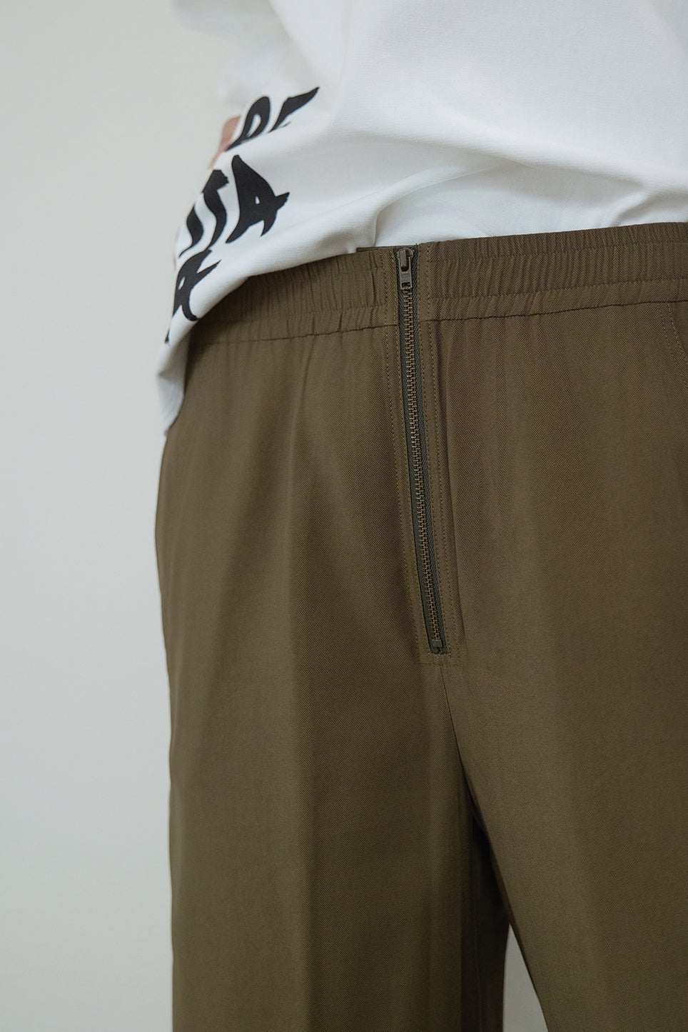 Georgie Wide Leg Pant in Green