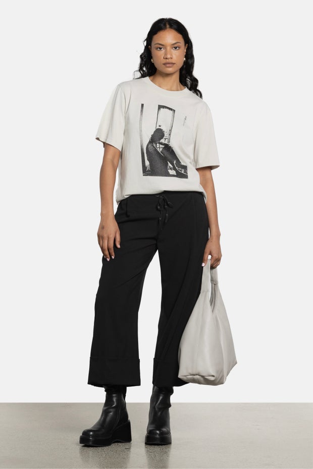 Girl In The Window Tee in Neutral