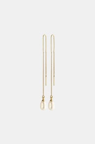 Pearl Dangle Earring in Multi-coloured
