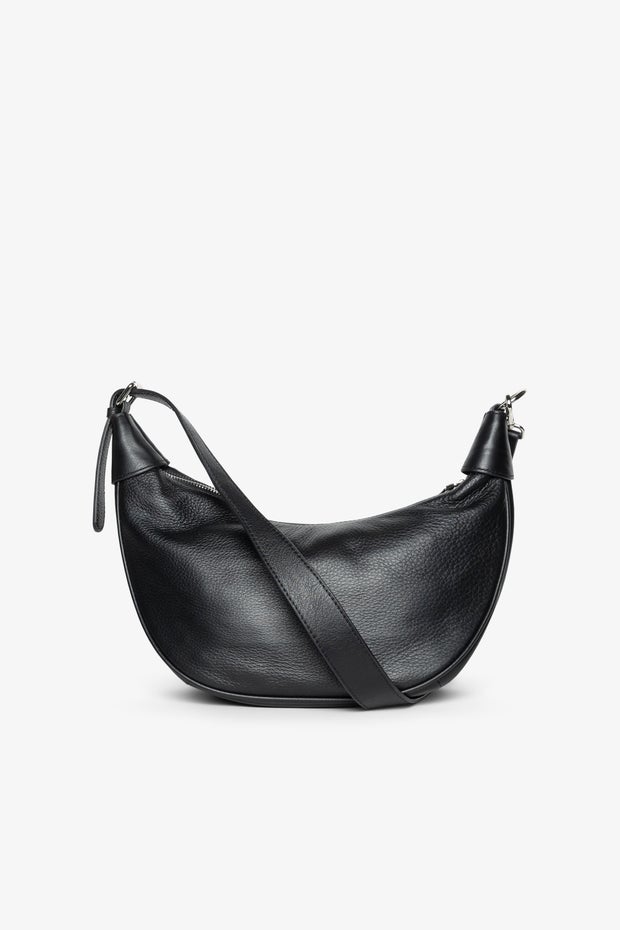 Half Moon Crossbody Bag in Black