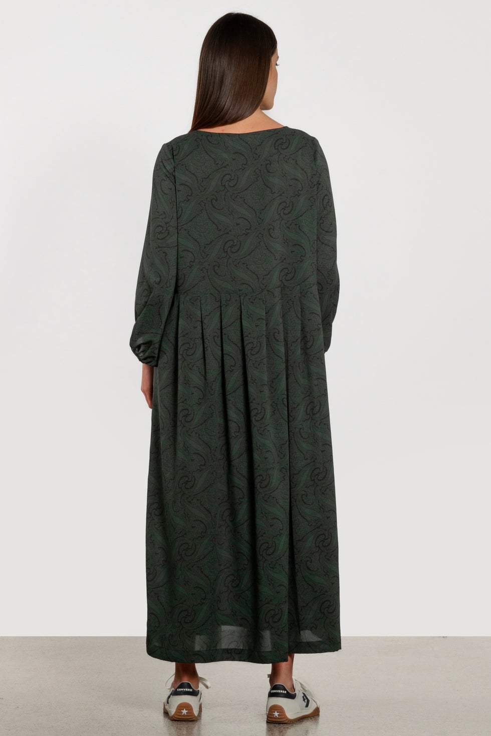 Hopeful Midi Dress in Green