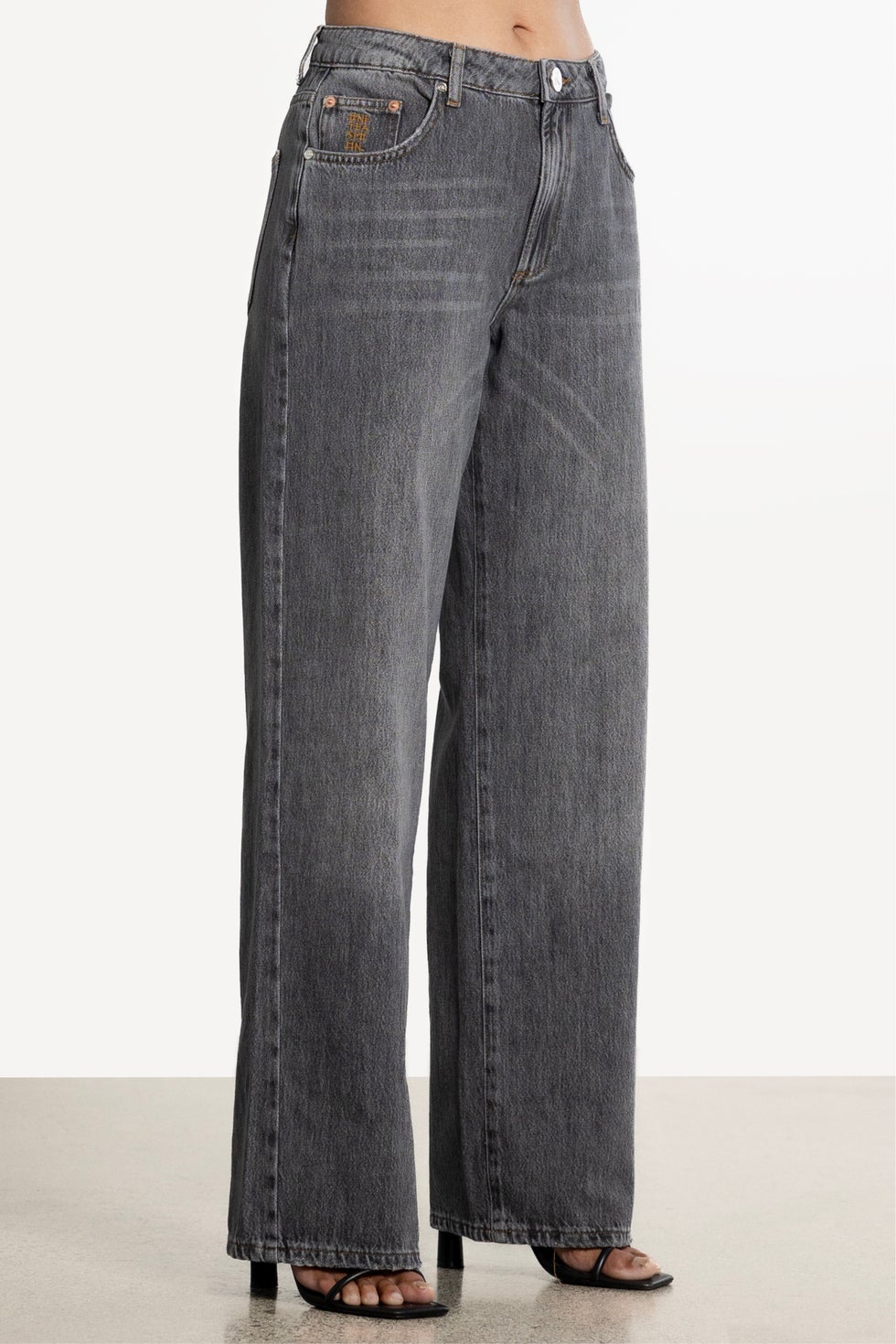 Jacksons Mid Waist Trouser Jeans in Grey