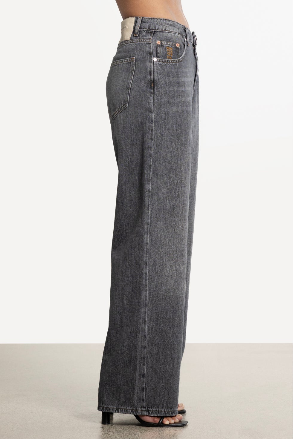 Jacksons Mid Waist Trouser Jeans in Grey