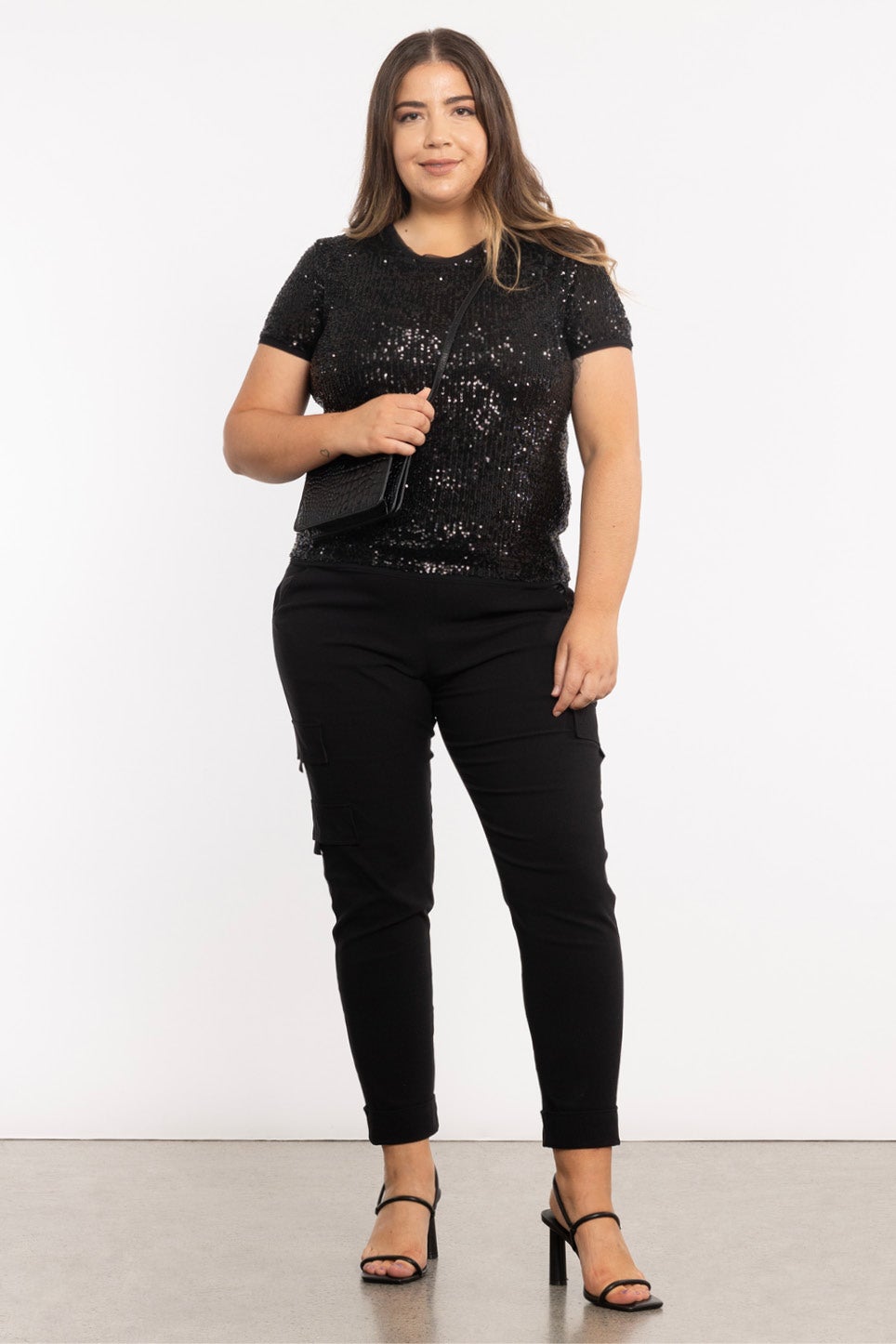 Jake Cargo Pant in Black