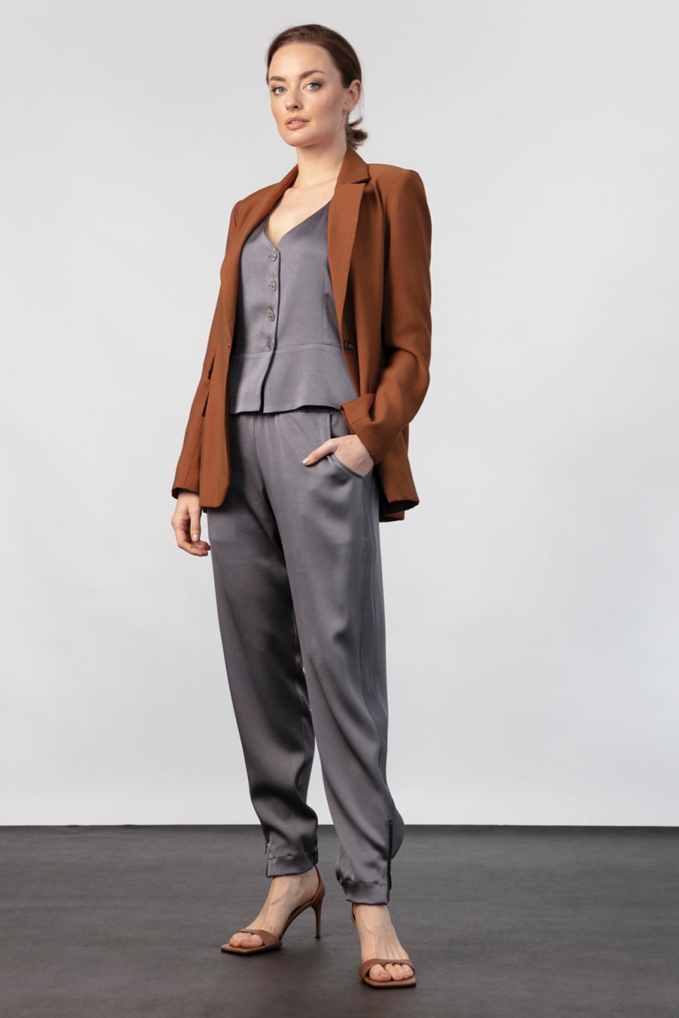 Jazz Top in Grey