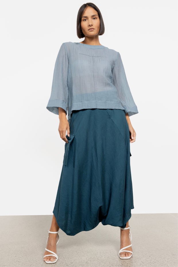 Kira Skirt Pant in Green