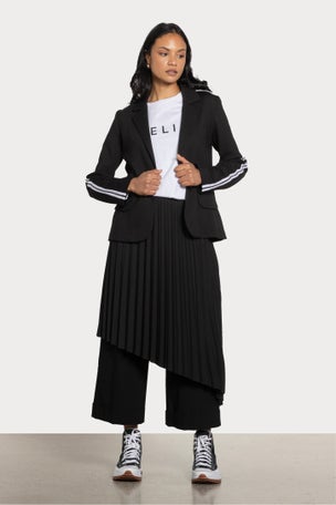 Leanna Side Stripe Jacket in Black