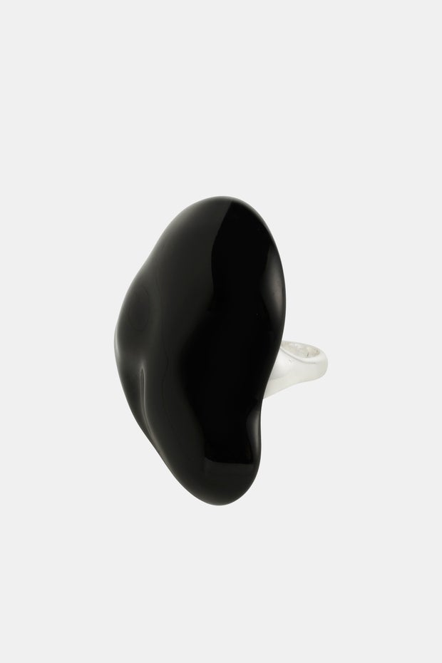 Lian Large Black Ring in Metallic