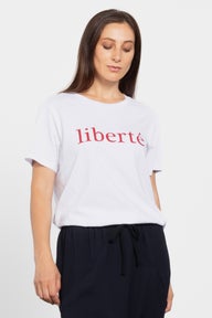 Liberte Tee in White
