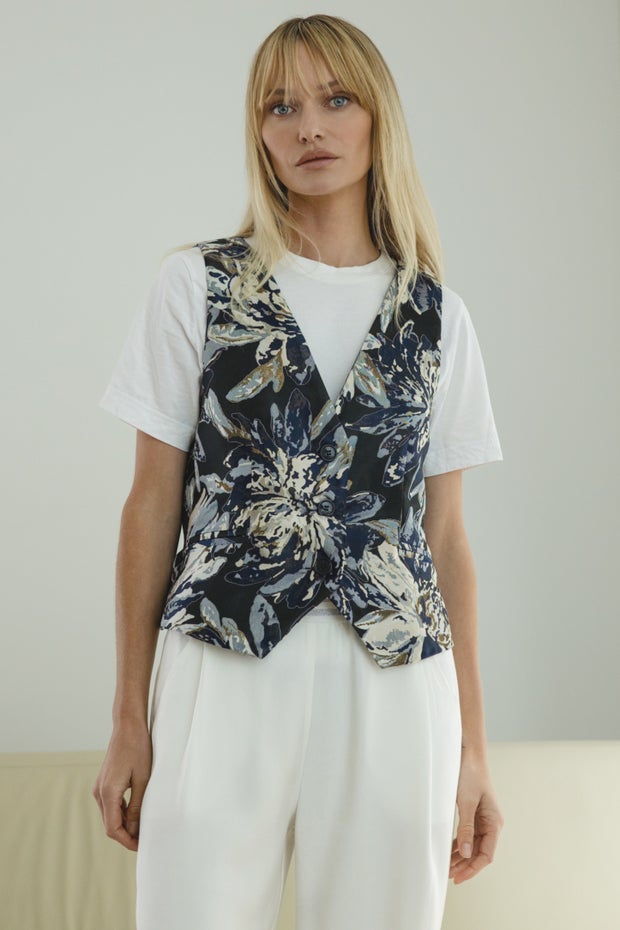Lillian Waistcoat in Print