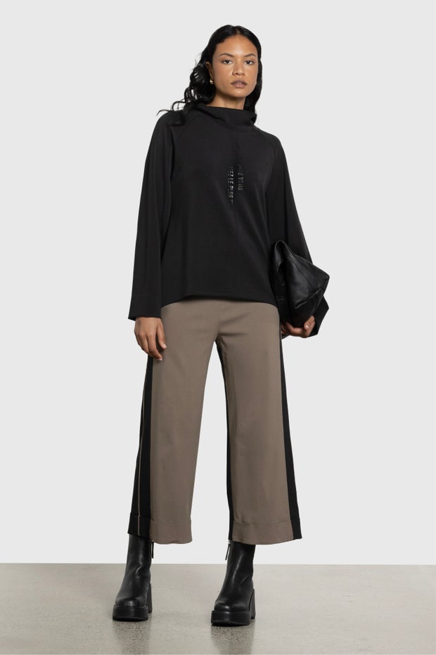 Lincoln Cropped Stretch Pant in Multi-coloured