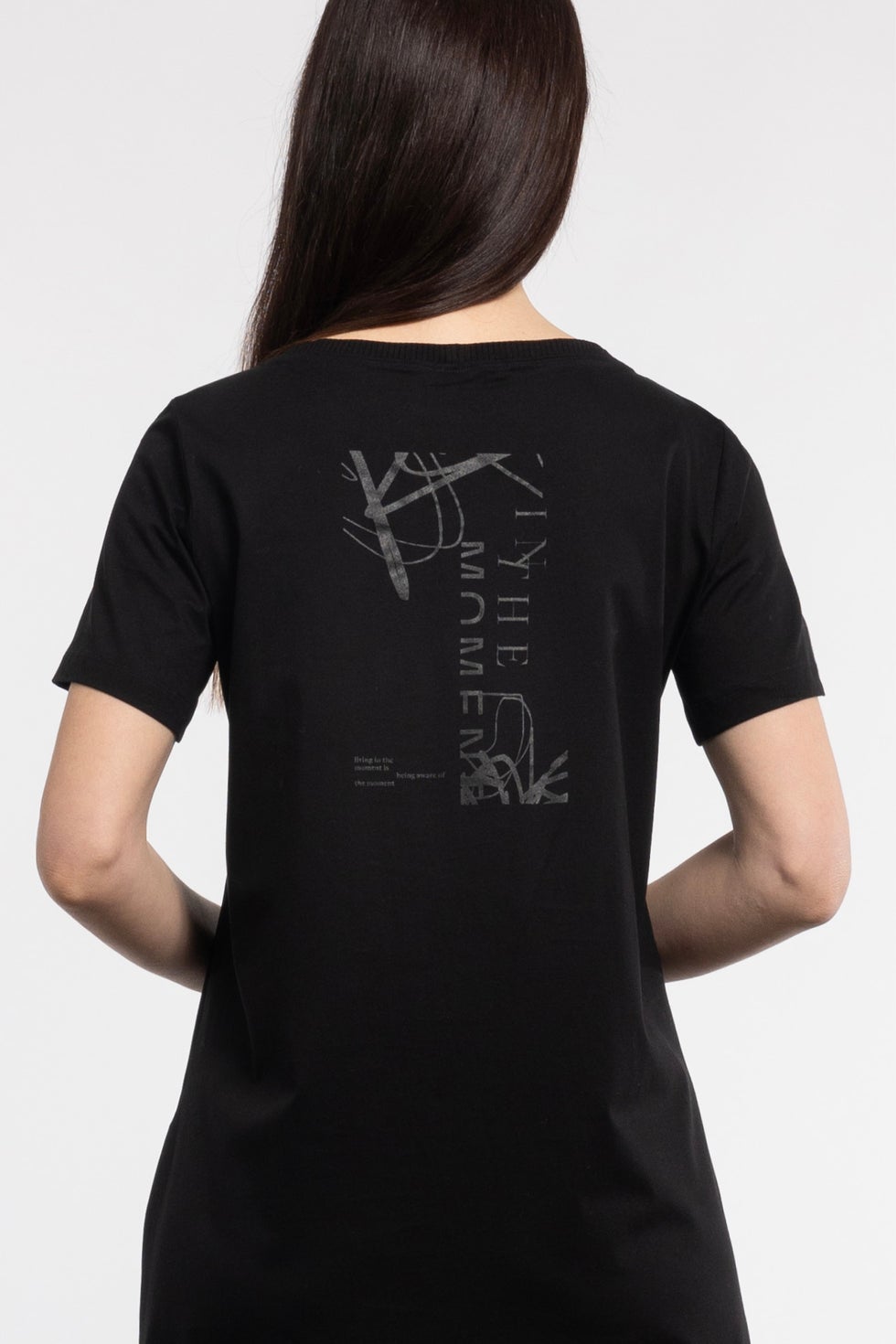 Mana Tee-shirt Dress in Black