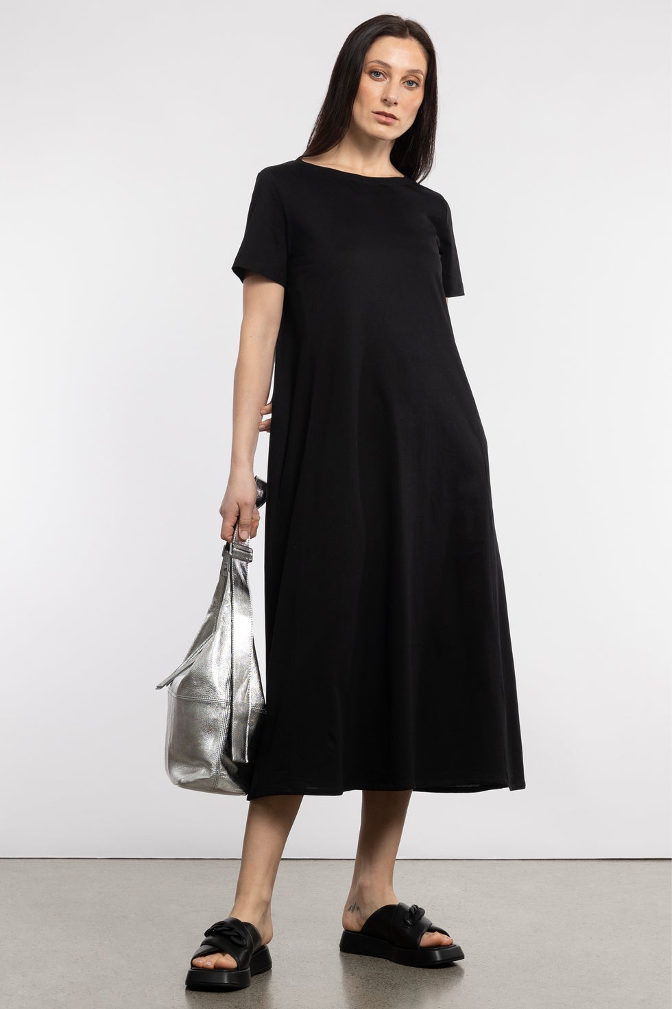 Mana Tee-shirt Dress in Black