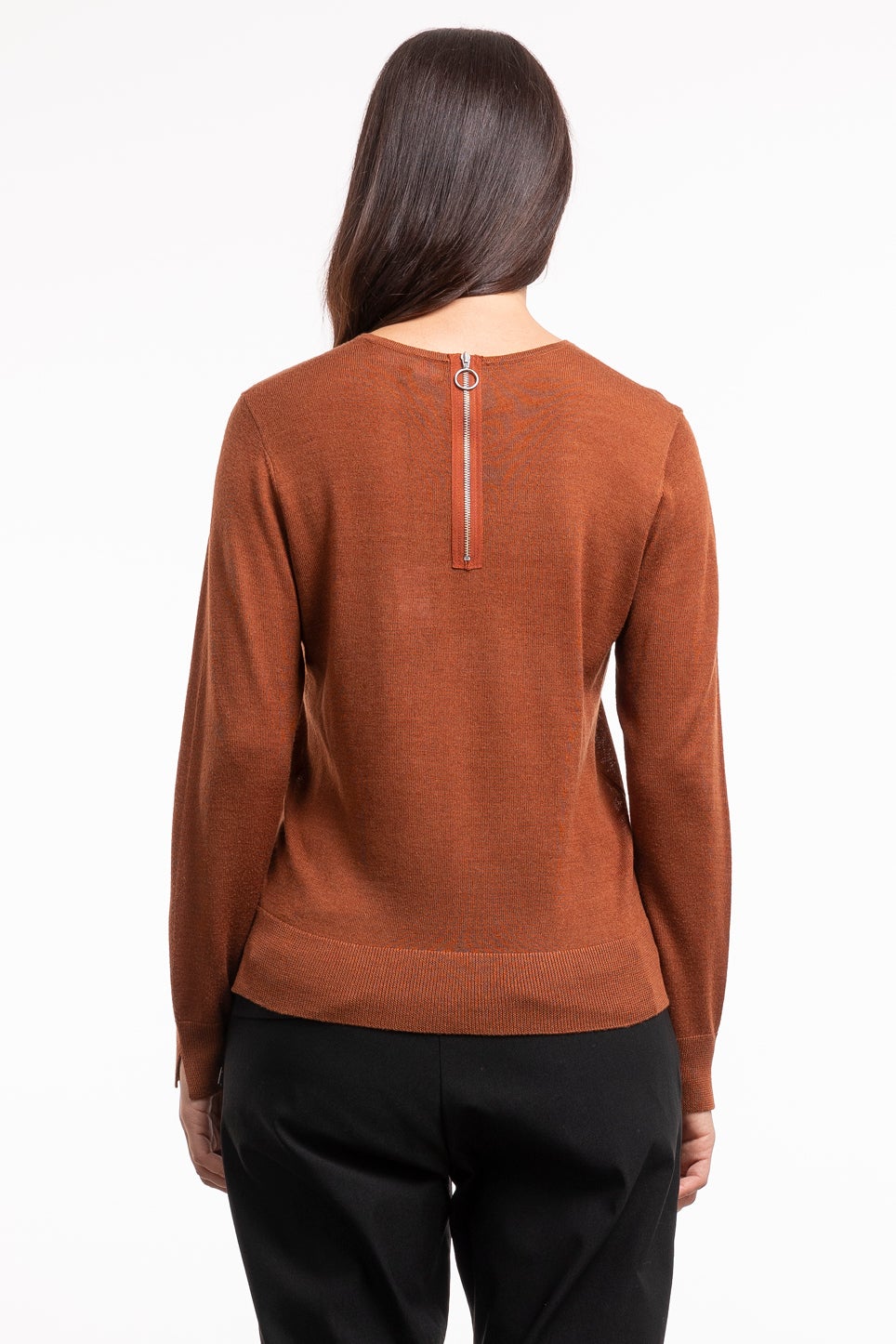 Marnie Zip Longsleeve In Brown Story By Repertoire Repertoire Marnie Zip Longsleeve In Brown Story By Repertoire Repertoire