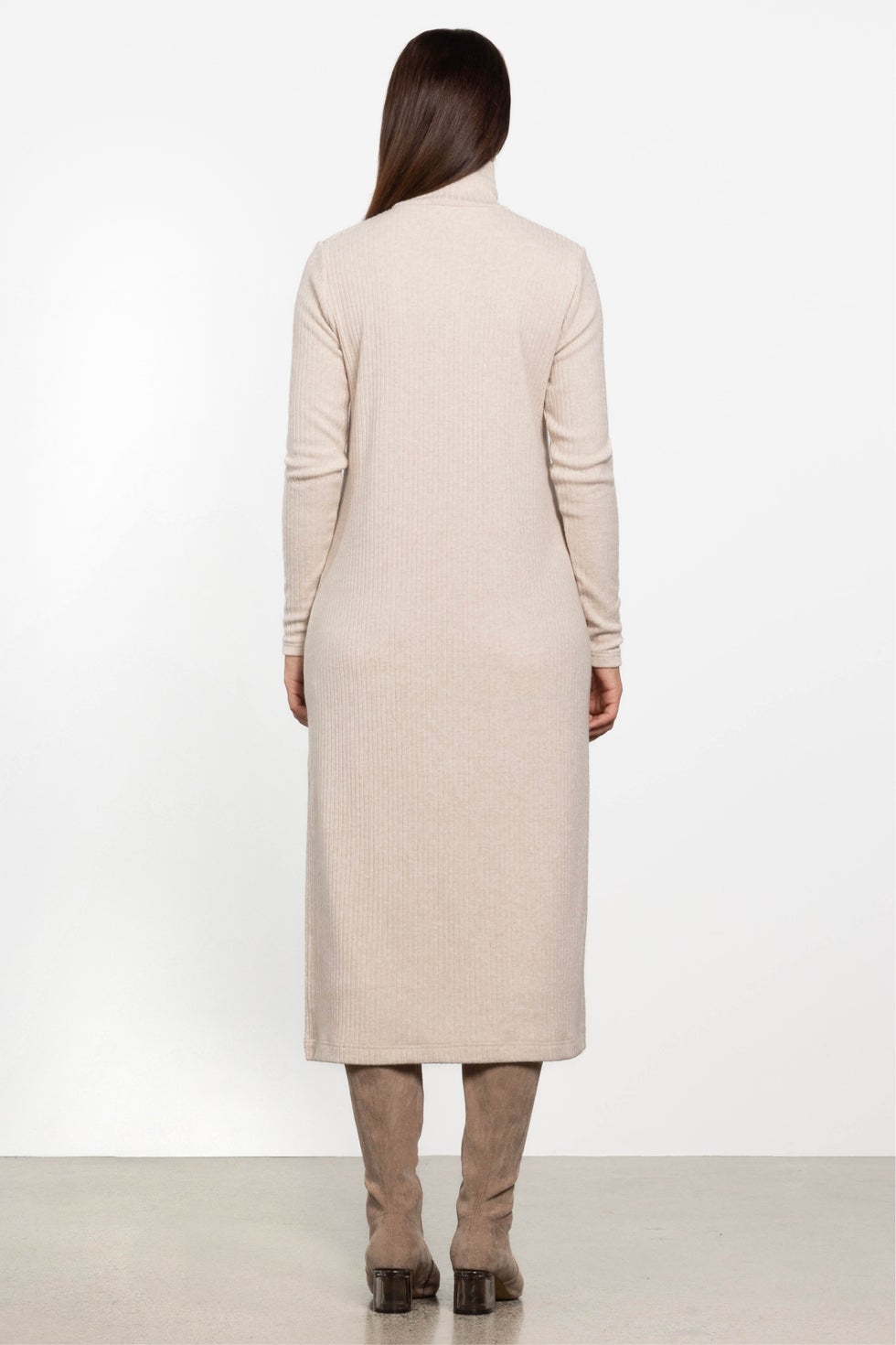 Napoli Long Sleeve Knit Tunic in Neutral