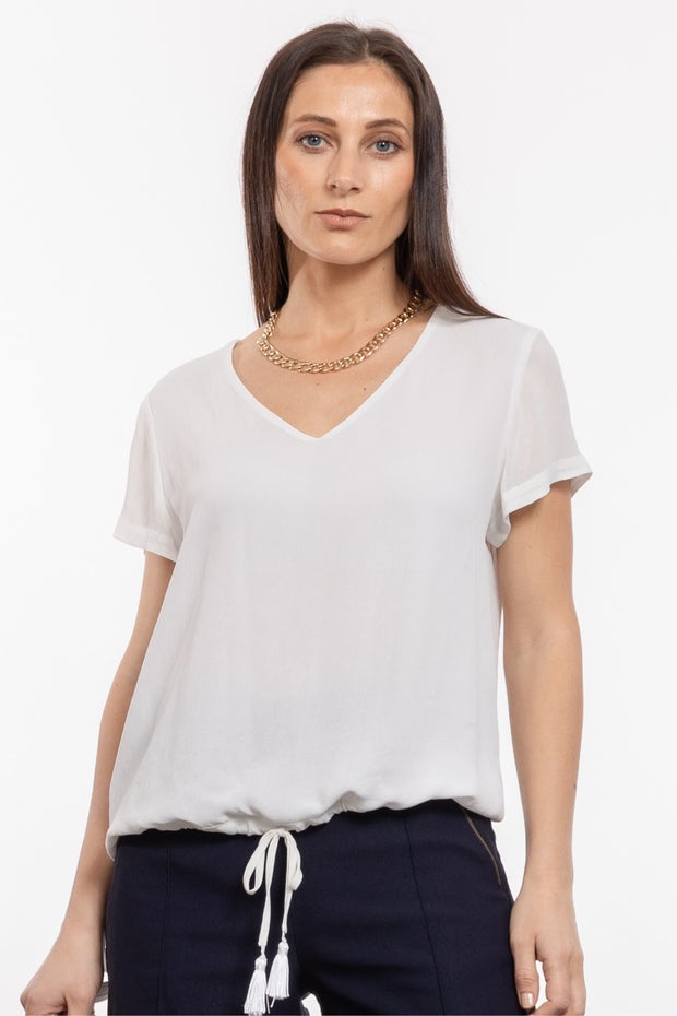 Ocean Top in White