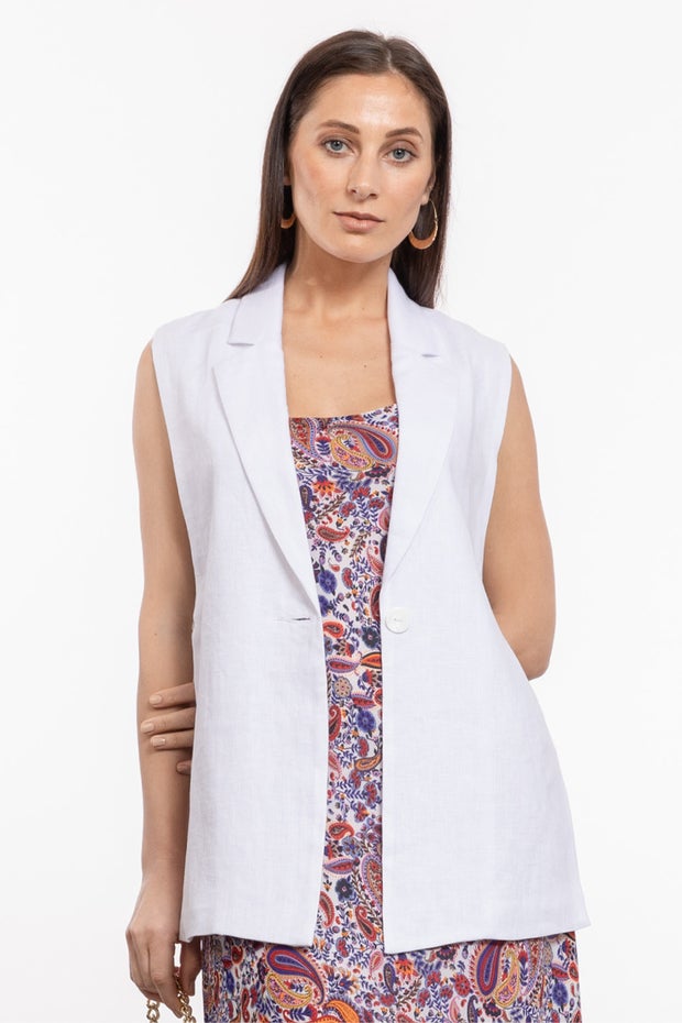 Owen Waistcoat in White