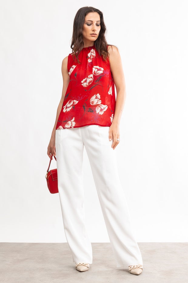 Oxford Pant in White