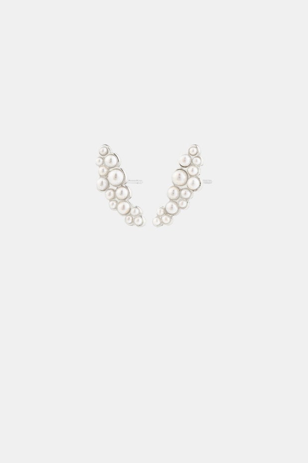 Pearl Leaf Earring in Neutral