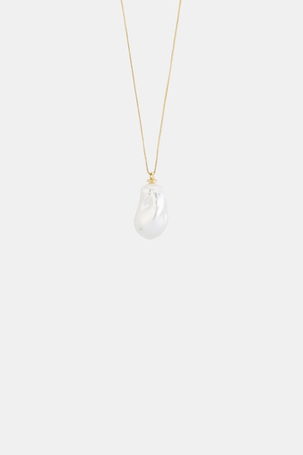 Pearl Long Necklace in Multi-coloured