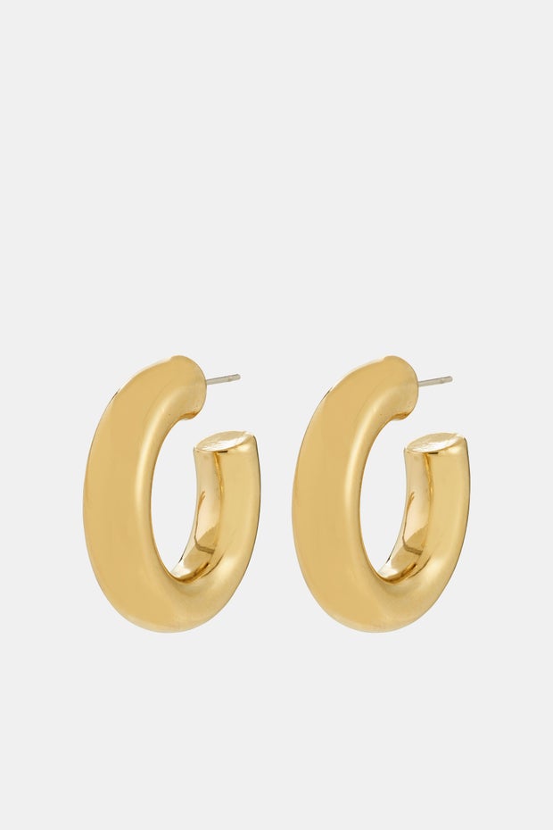 Phase Hoop Earrings in Metallic