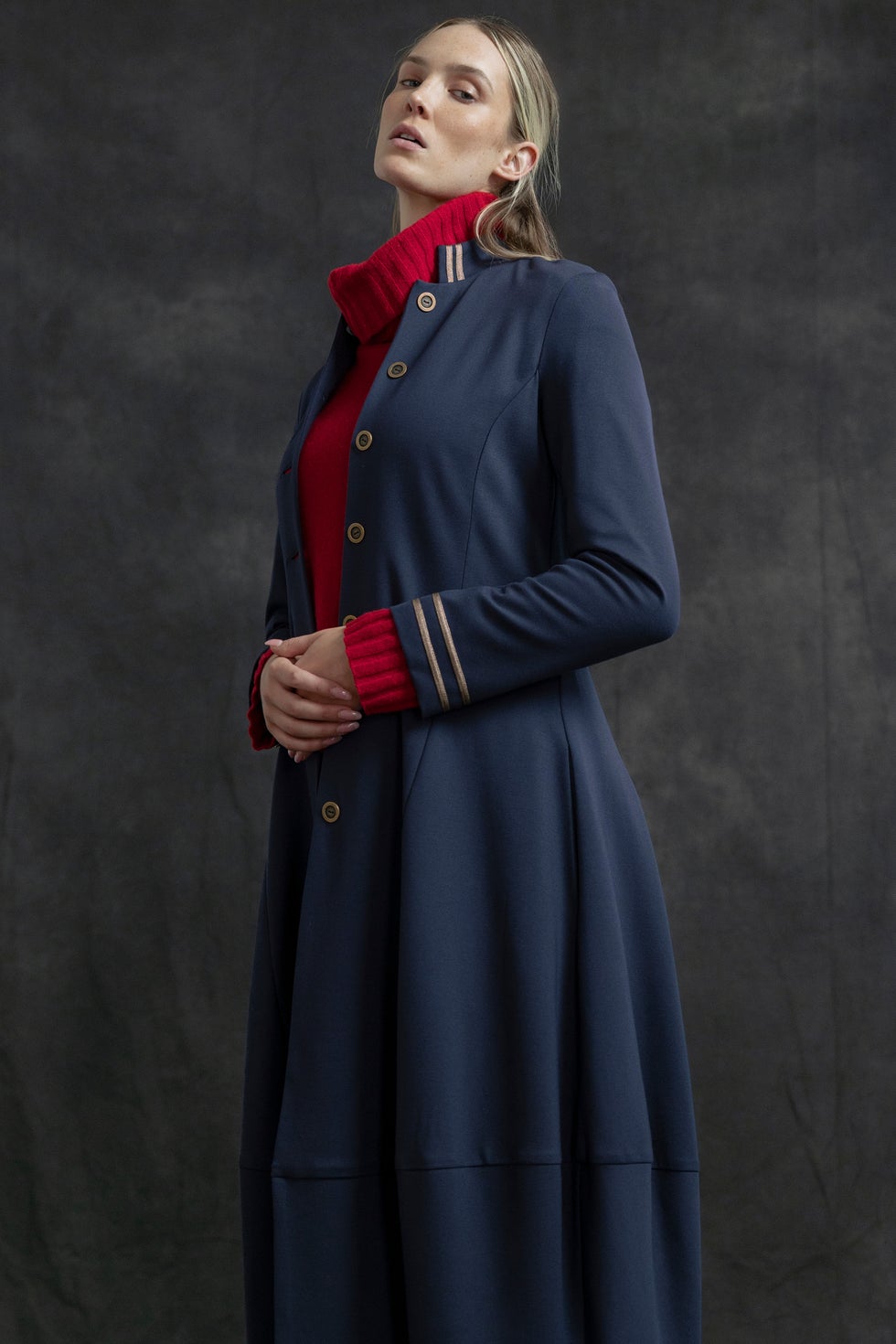 Picasso Coat in Blue