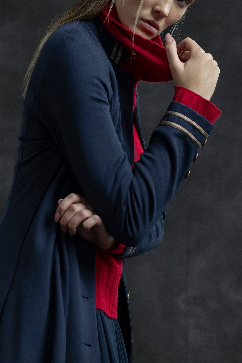 Picasso Coat in Blue