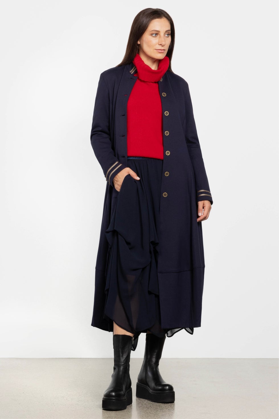 Picasso Coat in Blue