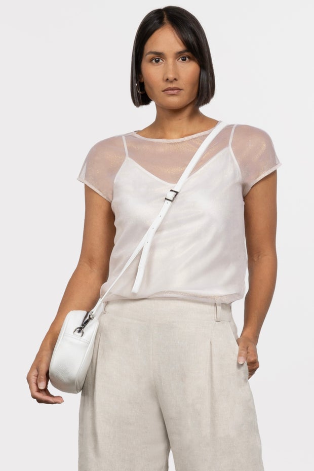 Presley Mesh Top in Pink