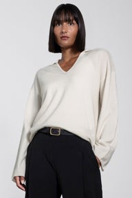 Ralph Cashmere Jumper in White