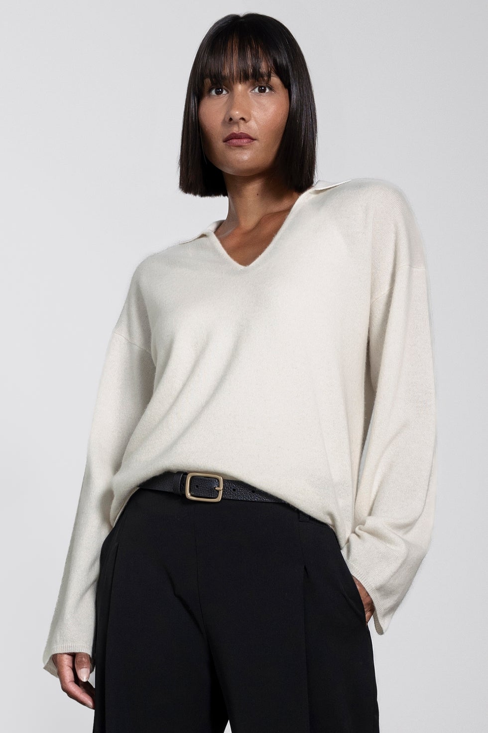 Ralph Cashmere Jumper in White
