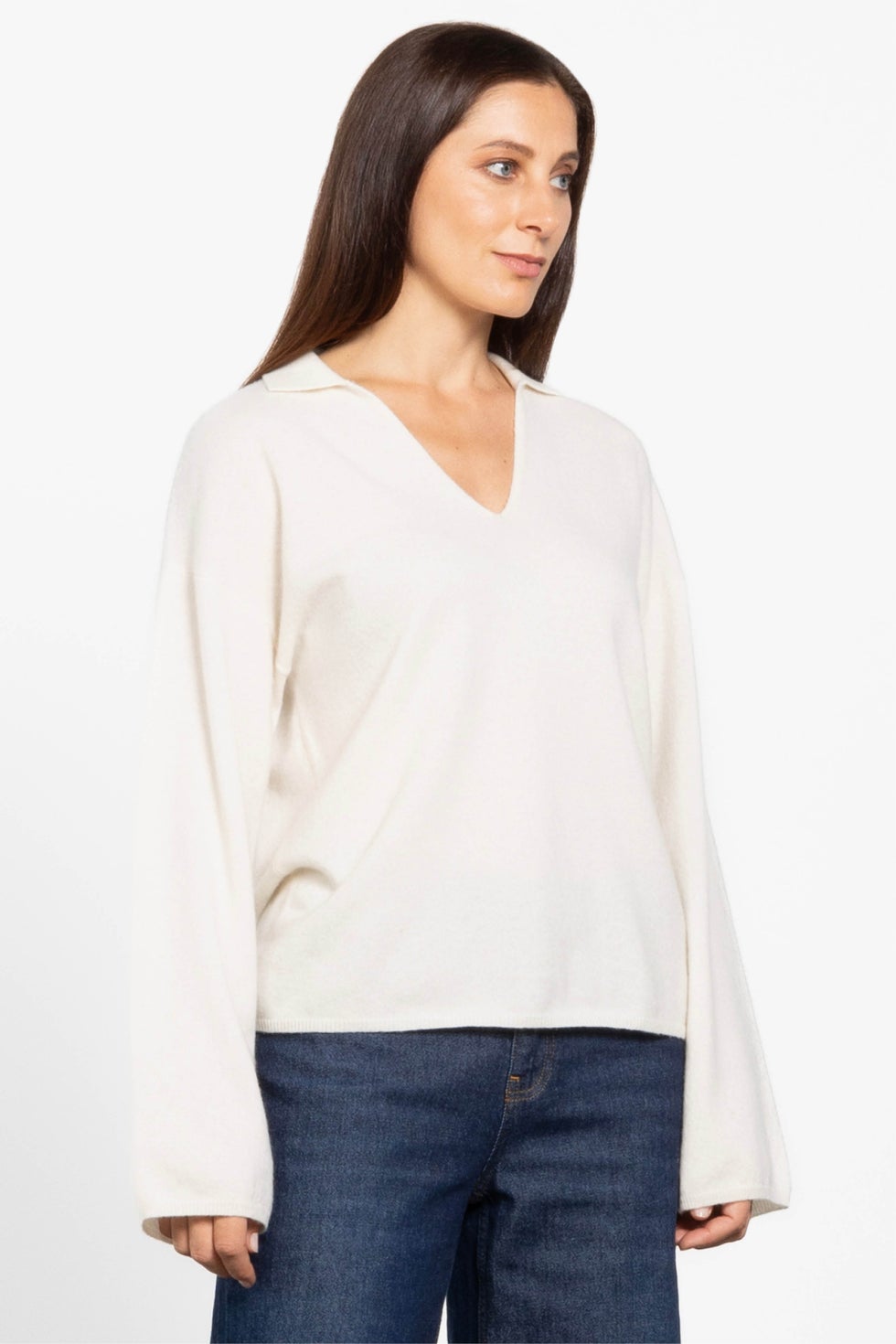 Ralph Cashmere Jumper in White