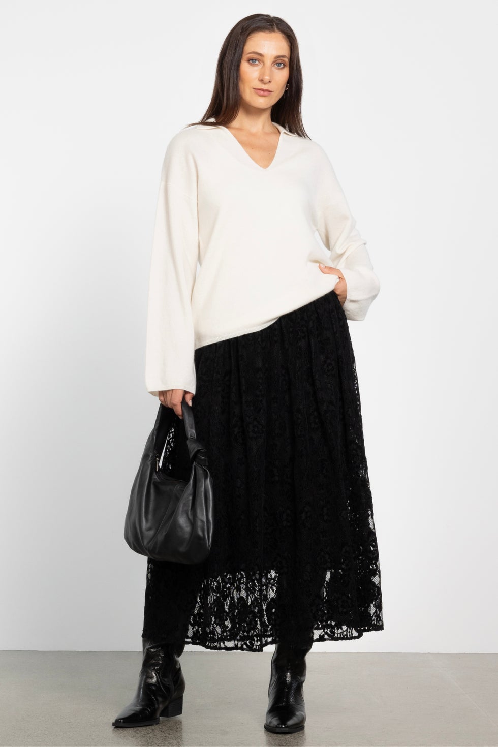 Ralph Cashmere Jumper in White