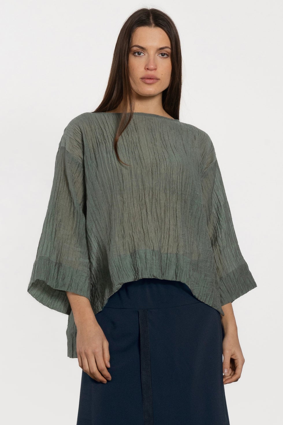 Ronnie Tie Back Top in Green