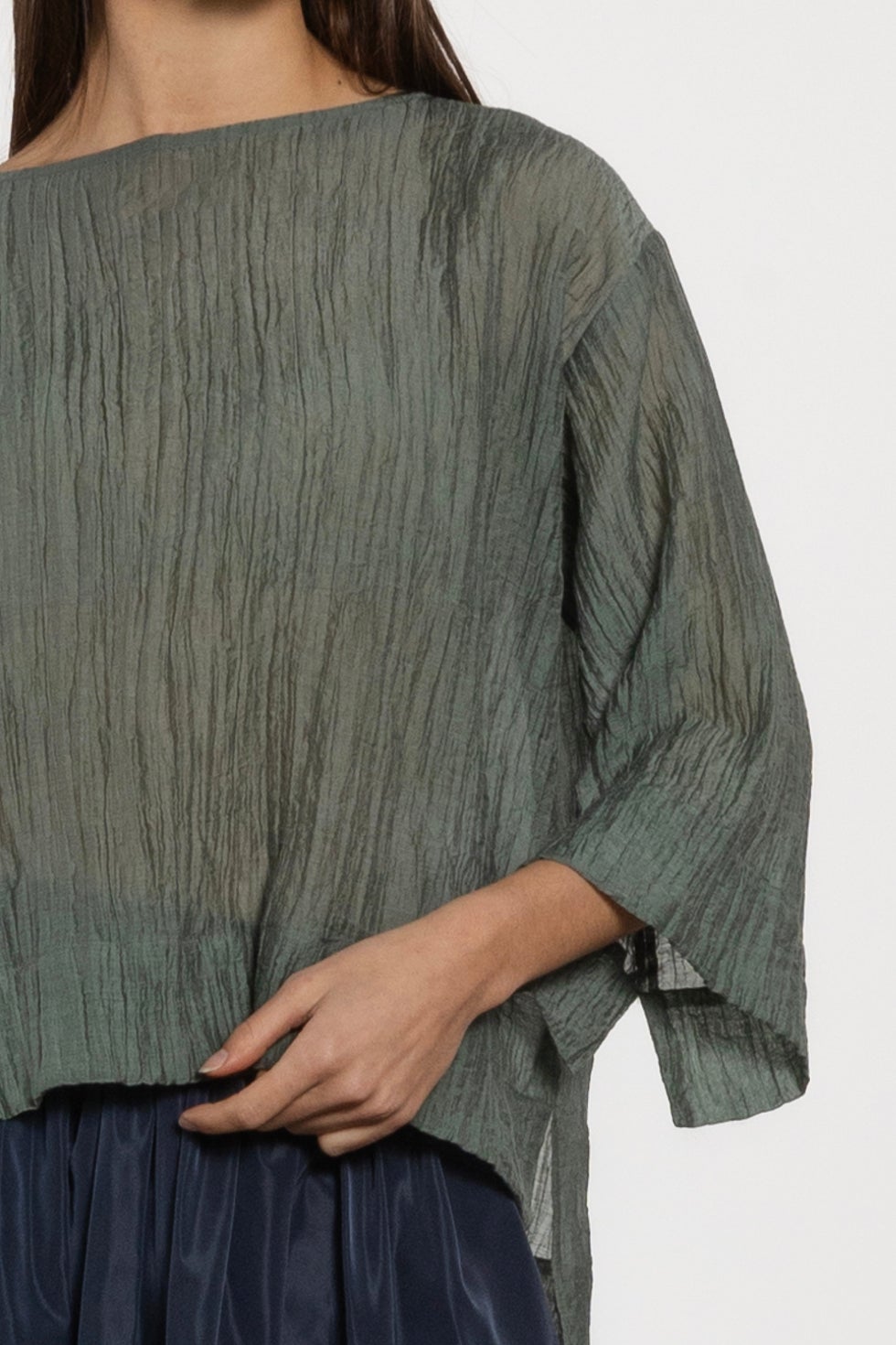 Ronnie Tie Back Top in Green