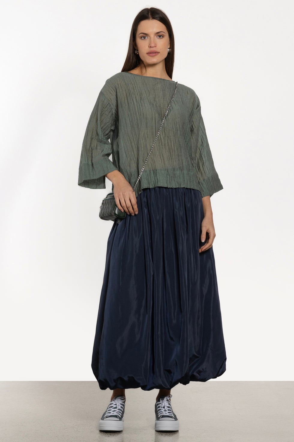 Ronnie Tie Back Top in Green