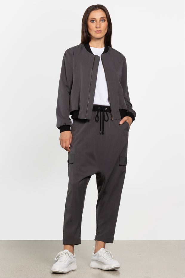Rosco Drop Crotch Pant in Grey