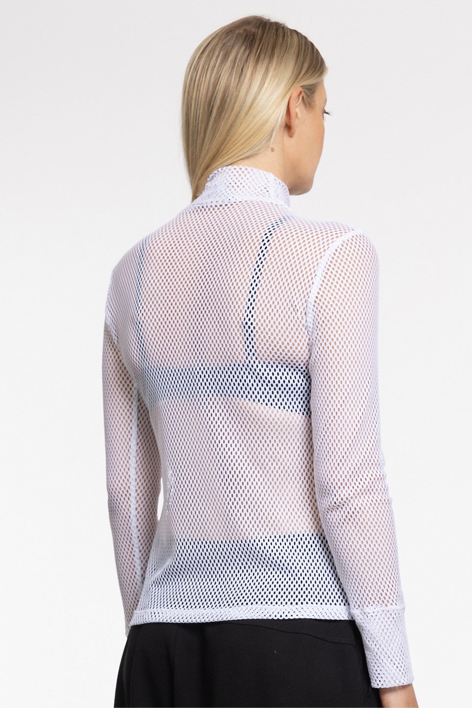 Savoy Mesh Top in White