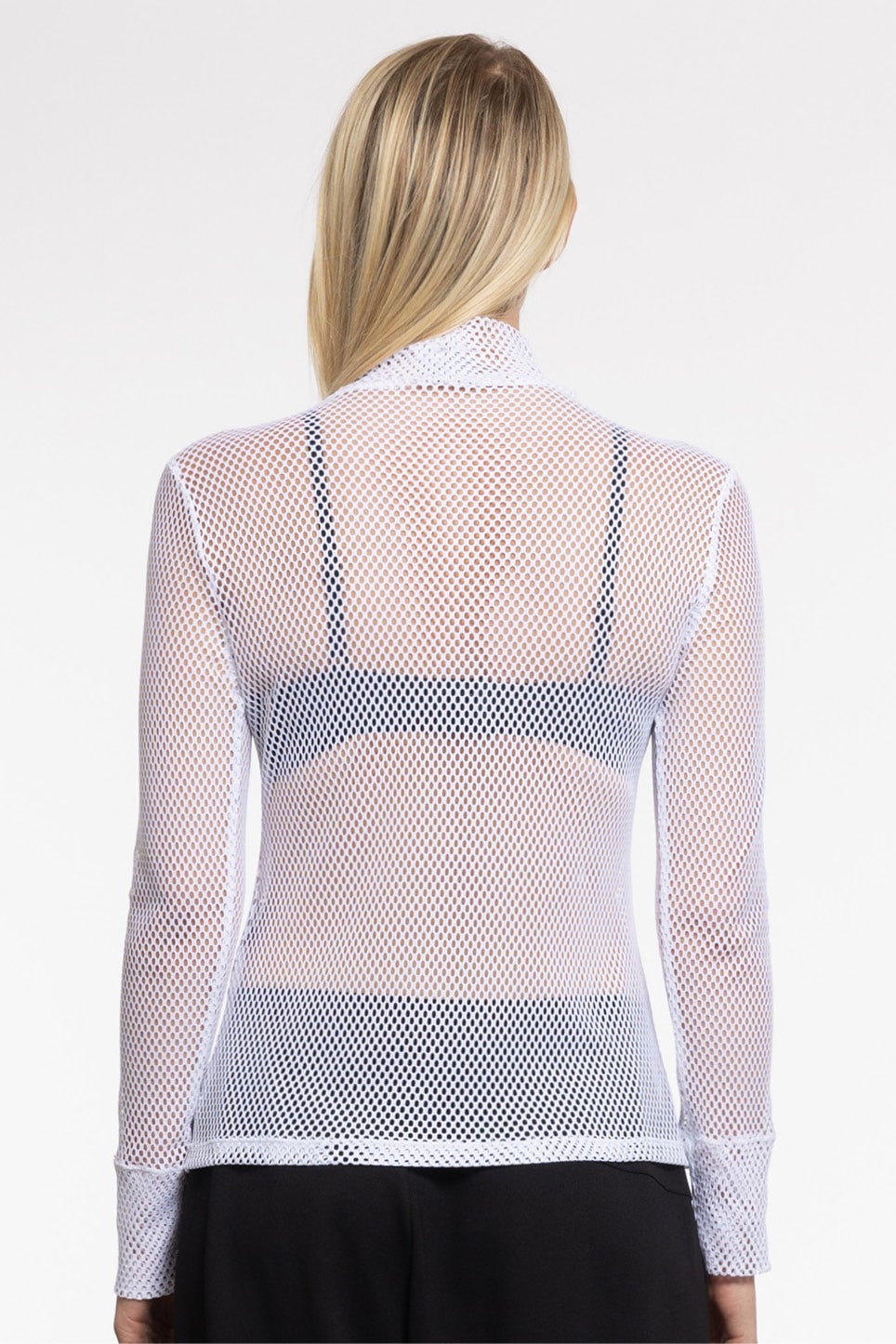 Savoy Mesh Top in White