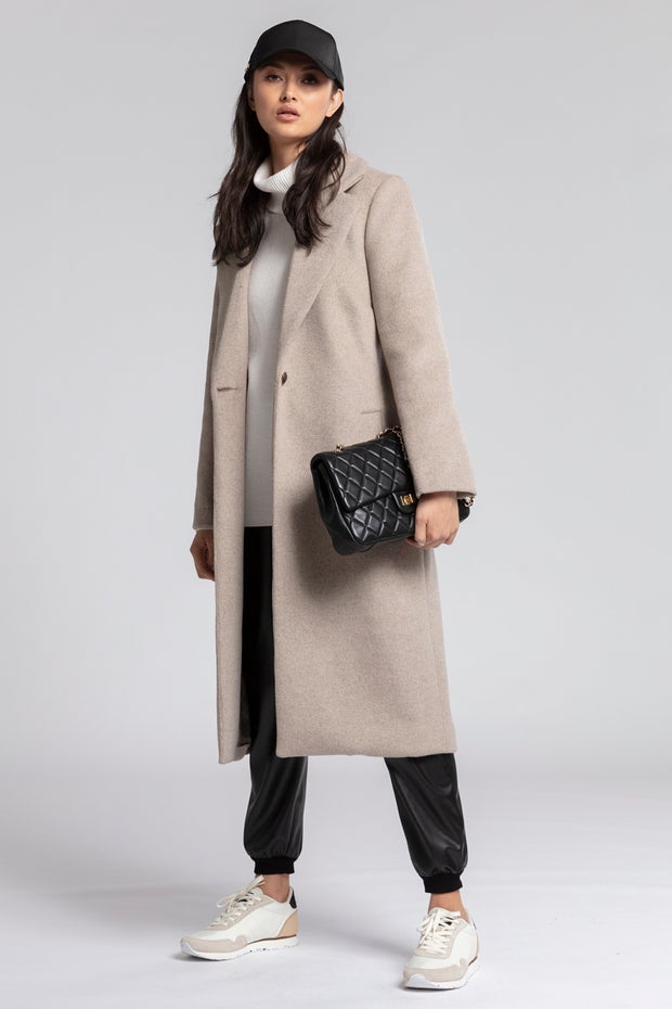 Long Line Coat Repertoire Women S, Grey Winter Coat Nz