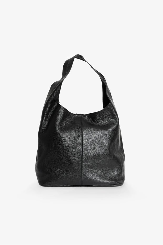 Scarlett Hobo Shoulder Bag in Black