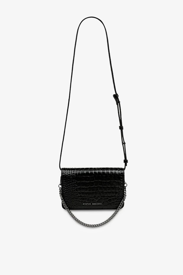She Burns Crossbody Convertible Bag in Black
