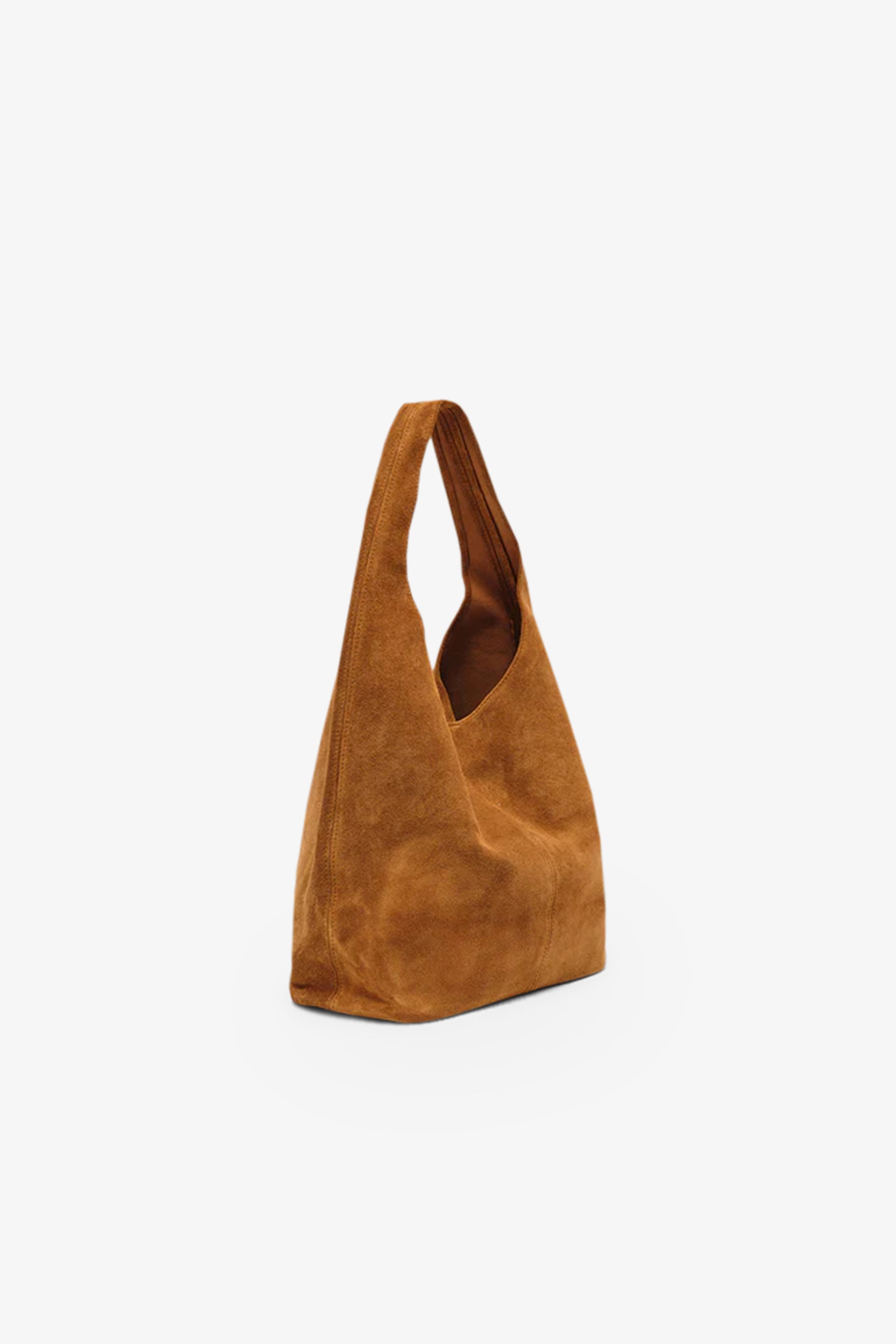 Sienna Suede Hobo Shoulder Bag in Brown VESTIRSI Repertoire